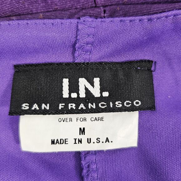 Y2K Purple Ombre Handkerchief Hem Slip Dress Sz M Beaded Straps IN San Francisco - Picture 3 of 10